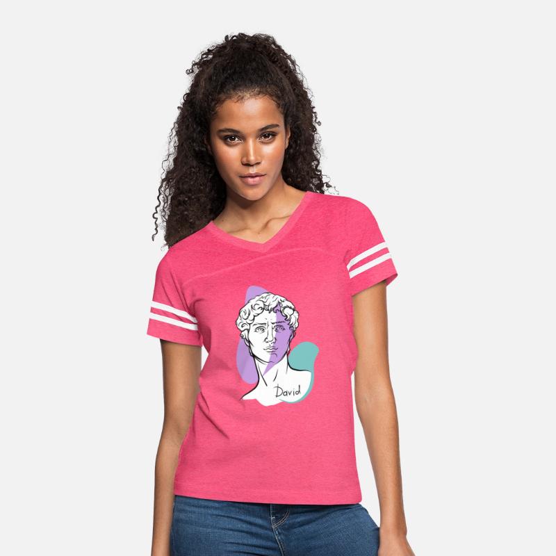 Modern David Line Art – Michelangelo Inspired