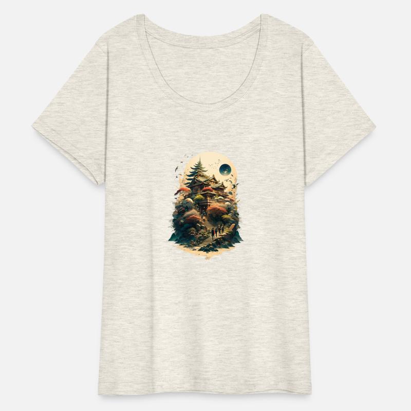 Moonlit Ascent: Journey to the Enchanted Temple