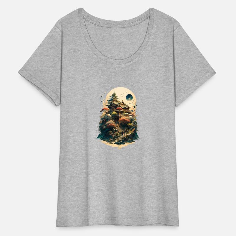 Moonlit Ascent: Journey to the Enchanted Temple