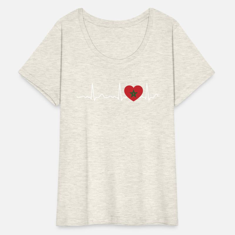 Morocco - heartbeat, pulse, heart line, ecg