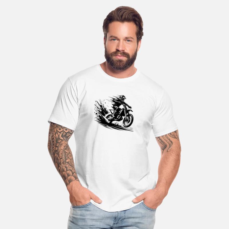 Motocross Dirt Bike Jump With Dust And Dynamics