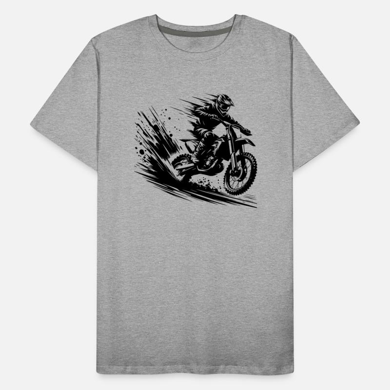 Motocross Dirt Bike Jump With Dust And Dynamics