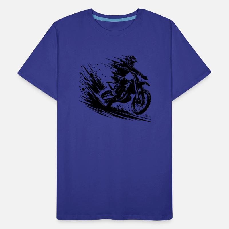 Motocross Dirt Bike Jump With Dust And Dynamics