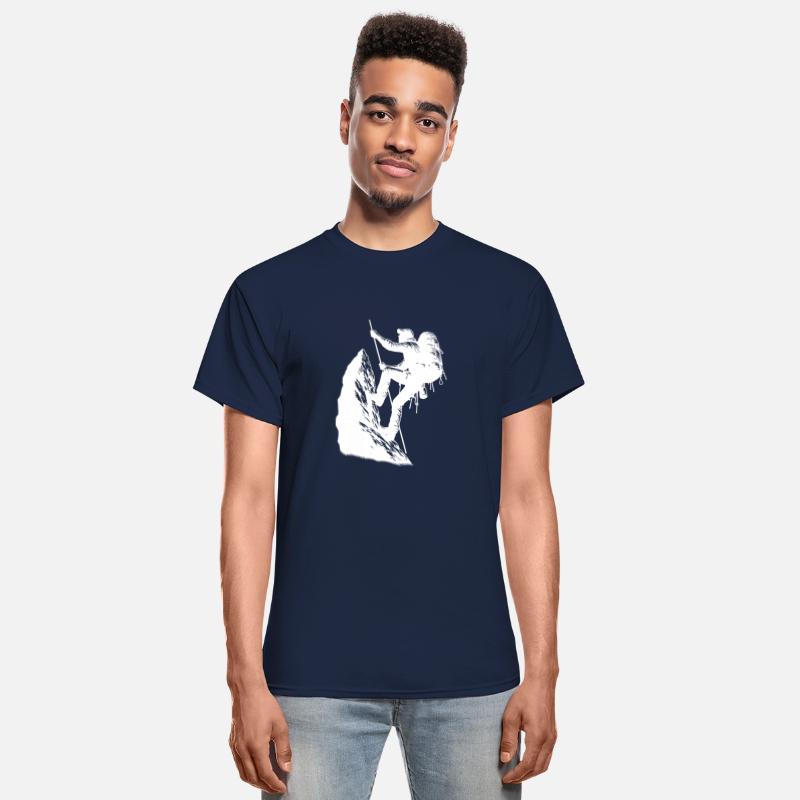 Mountaineer On The Rope Mountain Summit Sport