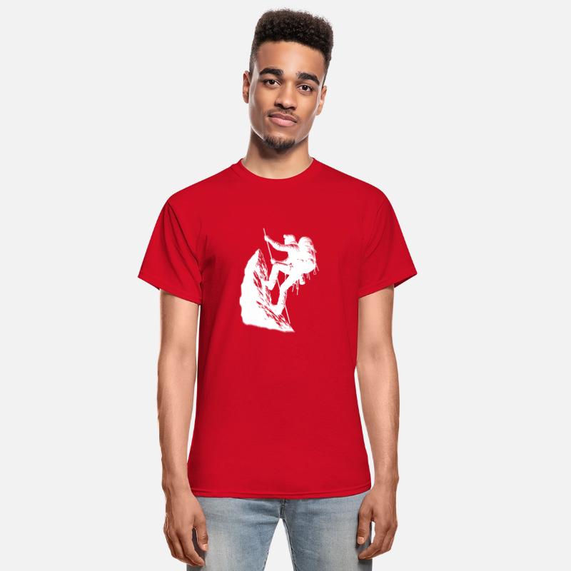 Mountaineer On The Rope Mountain Summit Sport