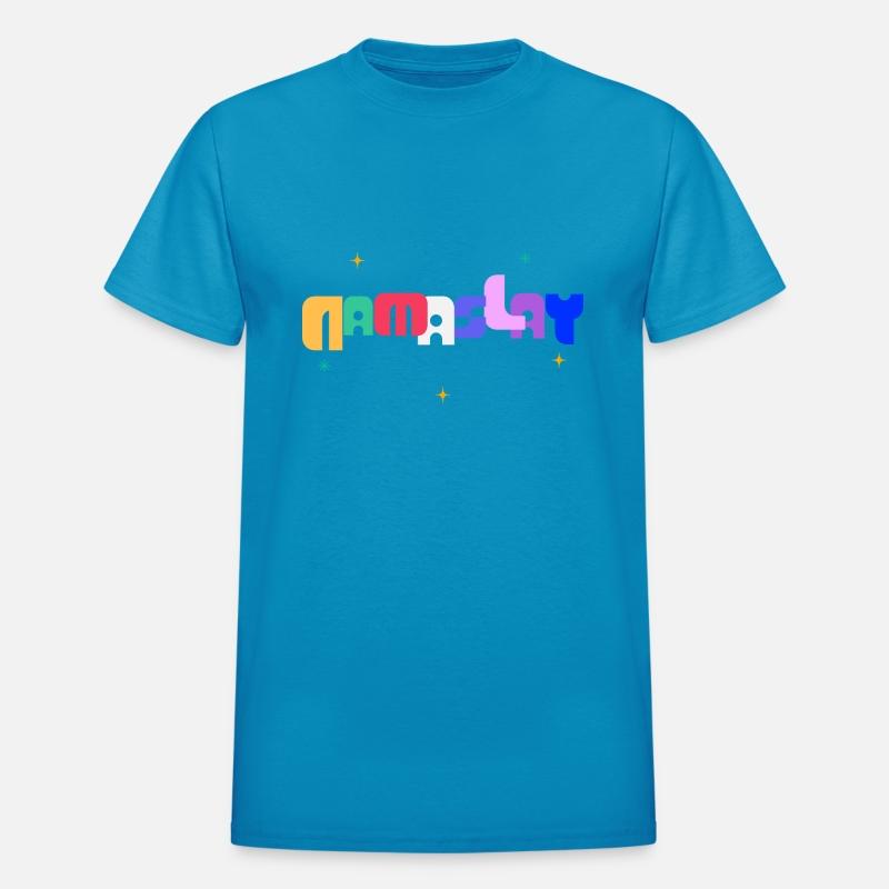 'NAMASLAY' TYPOGRAPHY IN RAINBOW COLOR