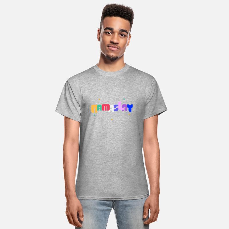 'NAMASLAY' TYPOGRAPHY IN RAINBOW COLOR