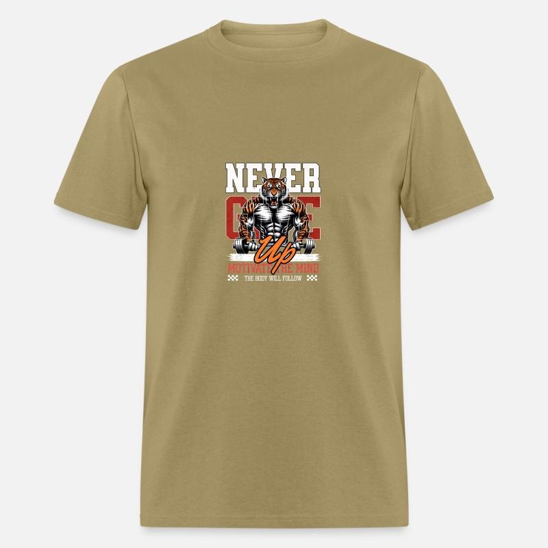 never give up tiger bodybuilding