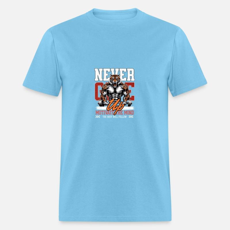 never give up tiger bodybuilding