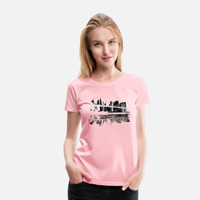 New York Brooklyn Bridge City Skyline