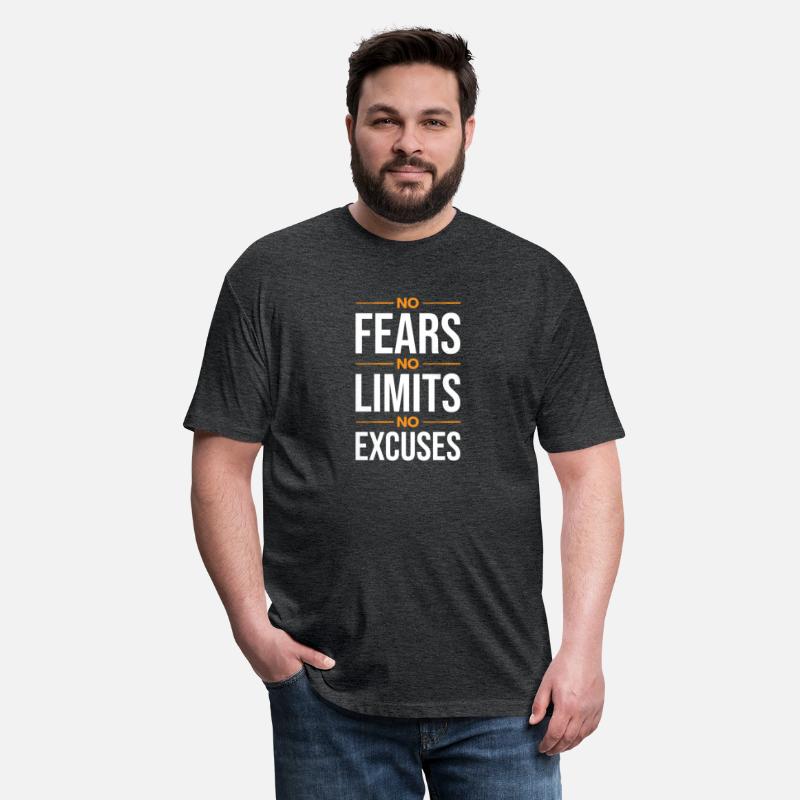 no fears no limits no excuses WHITE