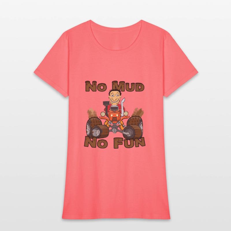 No Mud No Fun Off Road Tractor Red