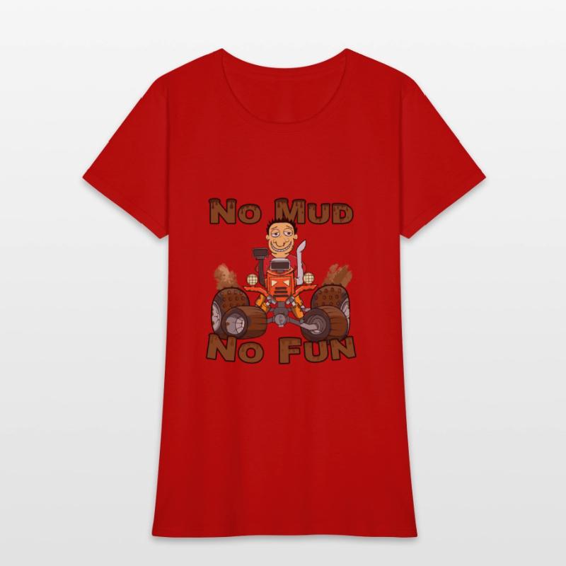 No Mud No Fun Off Road Tractor Red