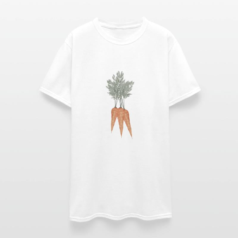 Nostalgic carrot bunch as a vintage drawing