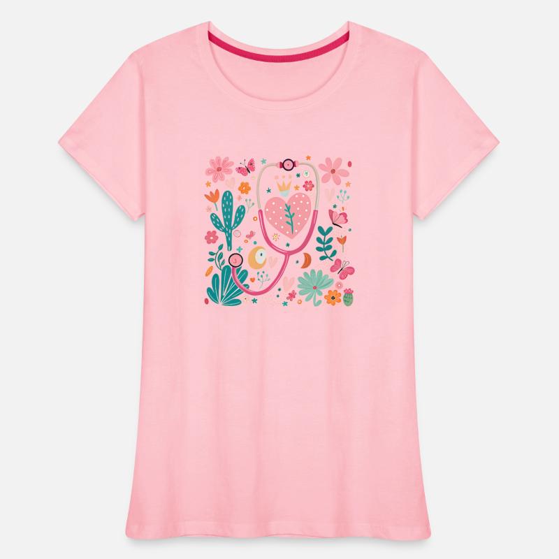 Nurse Floral Pink Stethoscope