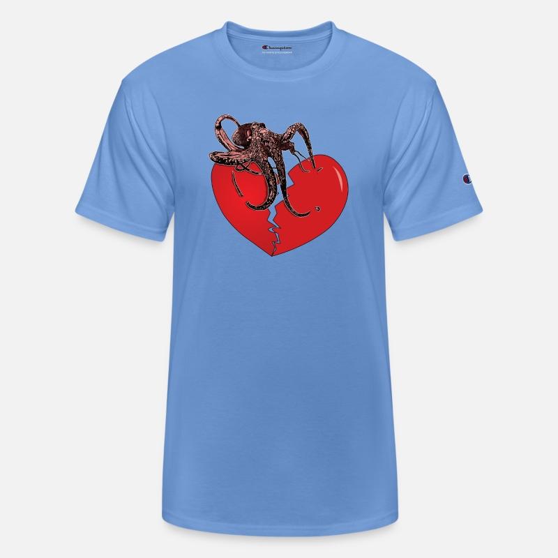Octopus holding broken heart together gift
