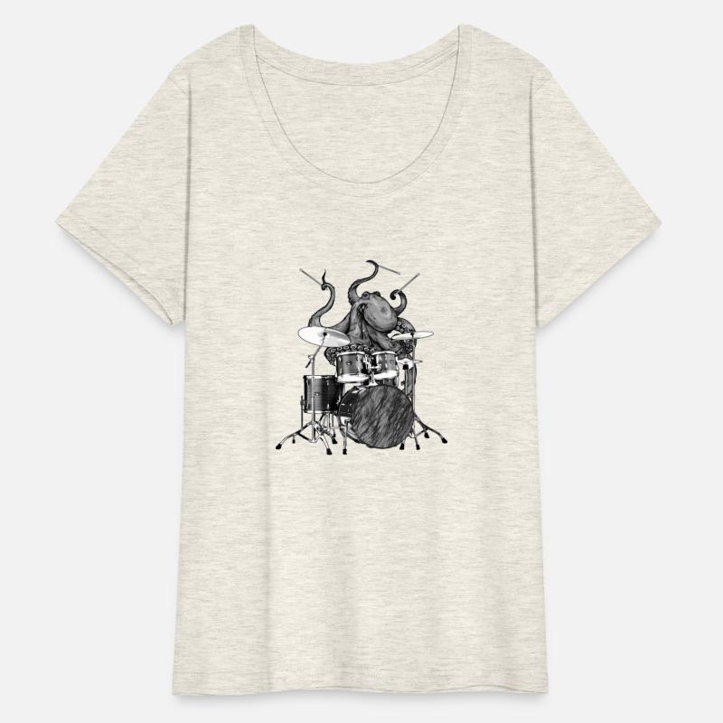 Octopus Playing Drums Drummer Ocean Creature Band