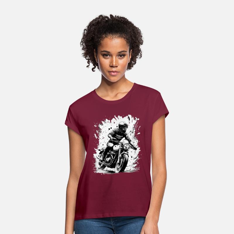 Old School Motorcyclist Motorbike