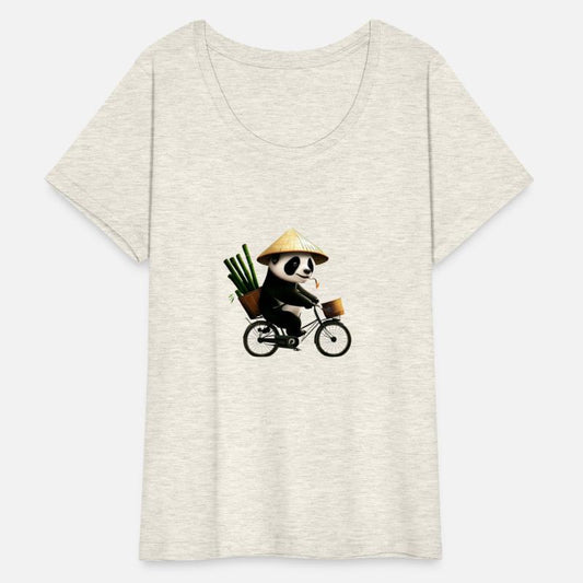panda on a bike