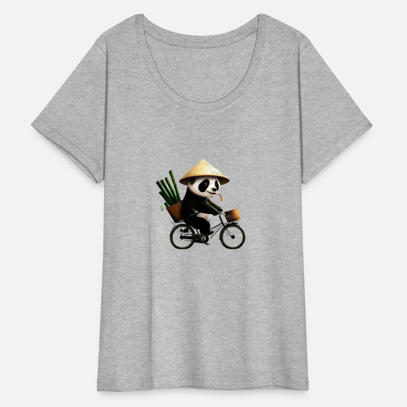 panda on a bike