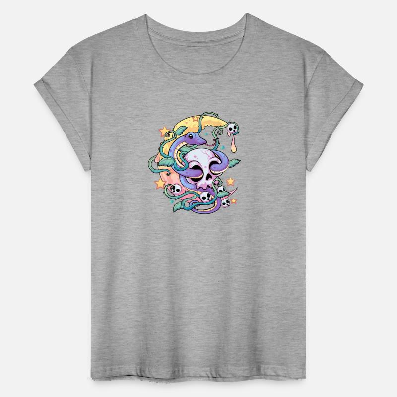 Pastel Goth Snake Skull