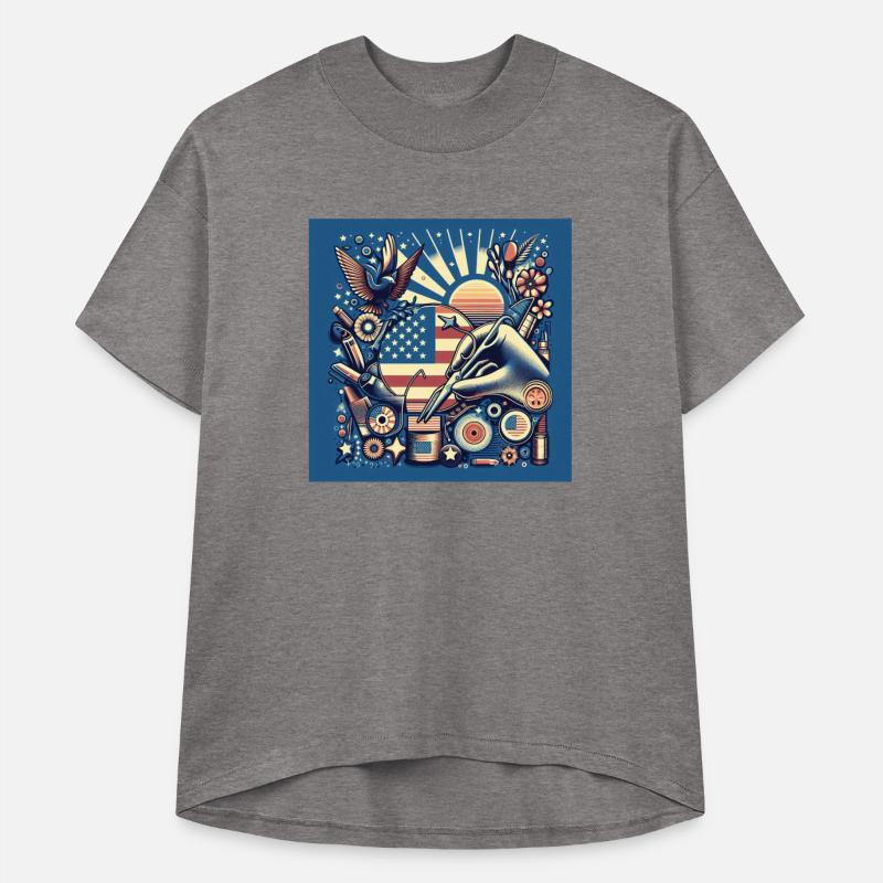 Patriotic Artistic Tattoo Style