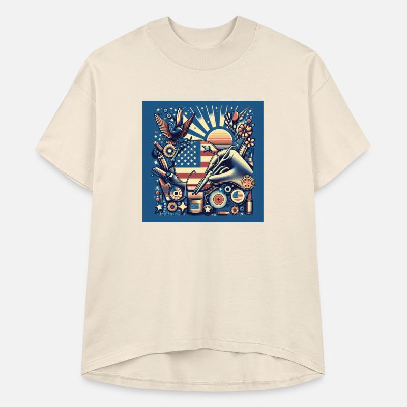 Patriotic Artistic Tattoo Style