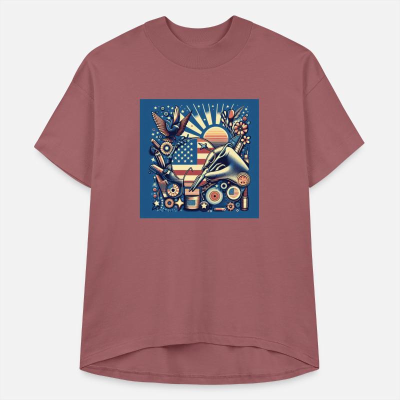 Patriotic Artistic Tattoo Style