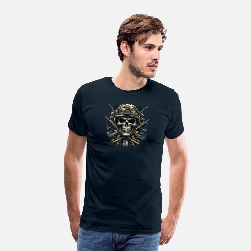 Patriot's Pride: Armed Forces Skull