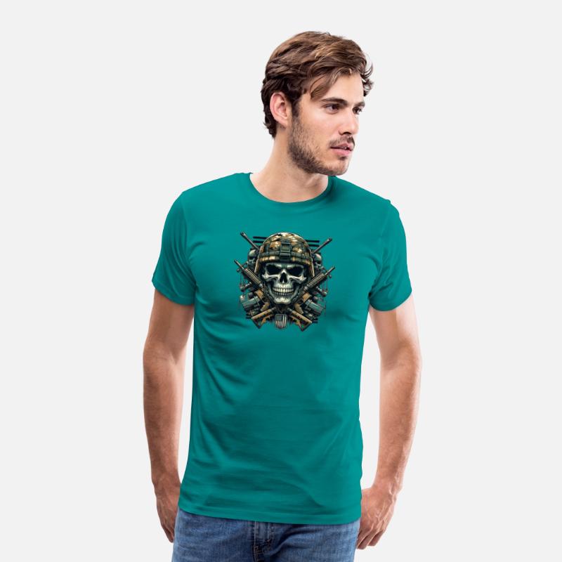 Patriot's Pride: Armed Forces Skull