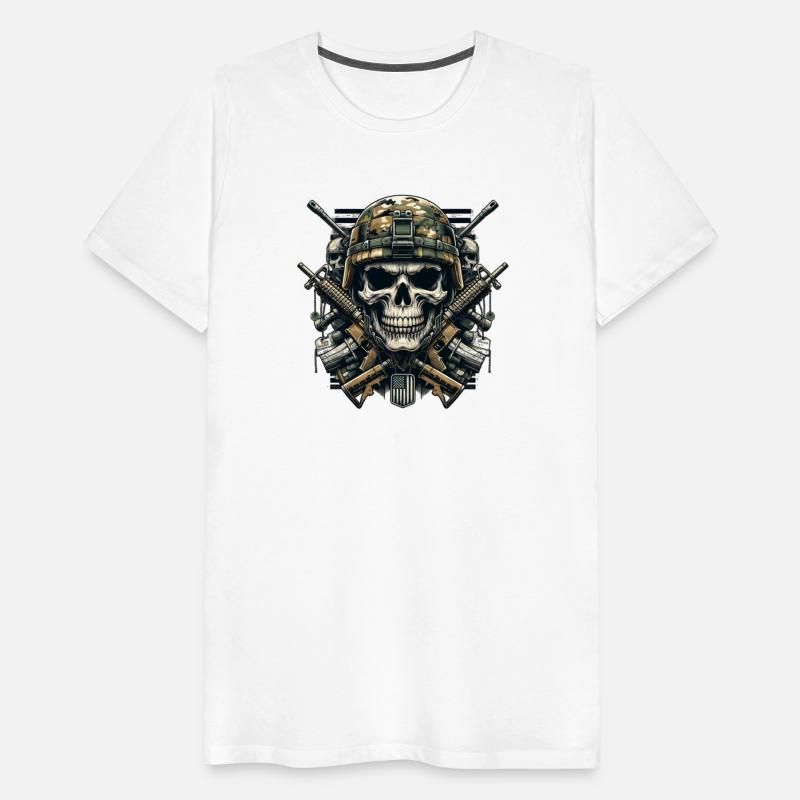 Patriot's Pride: Armed Forces Skull
