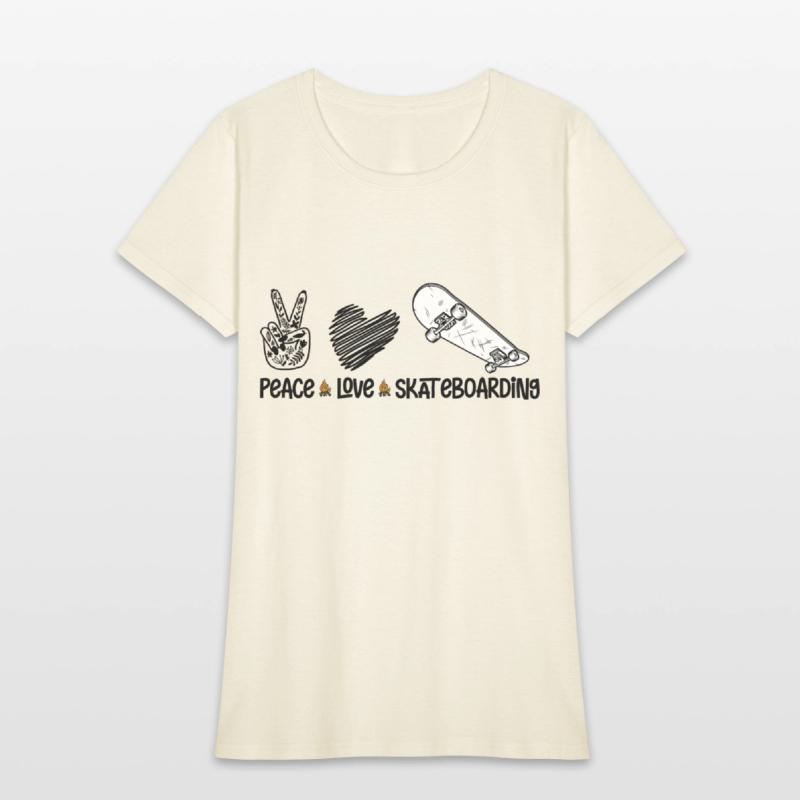 Peace Love Skateboarding, Funny Adventure Gift