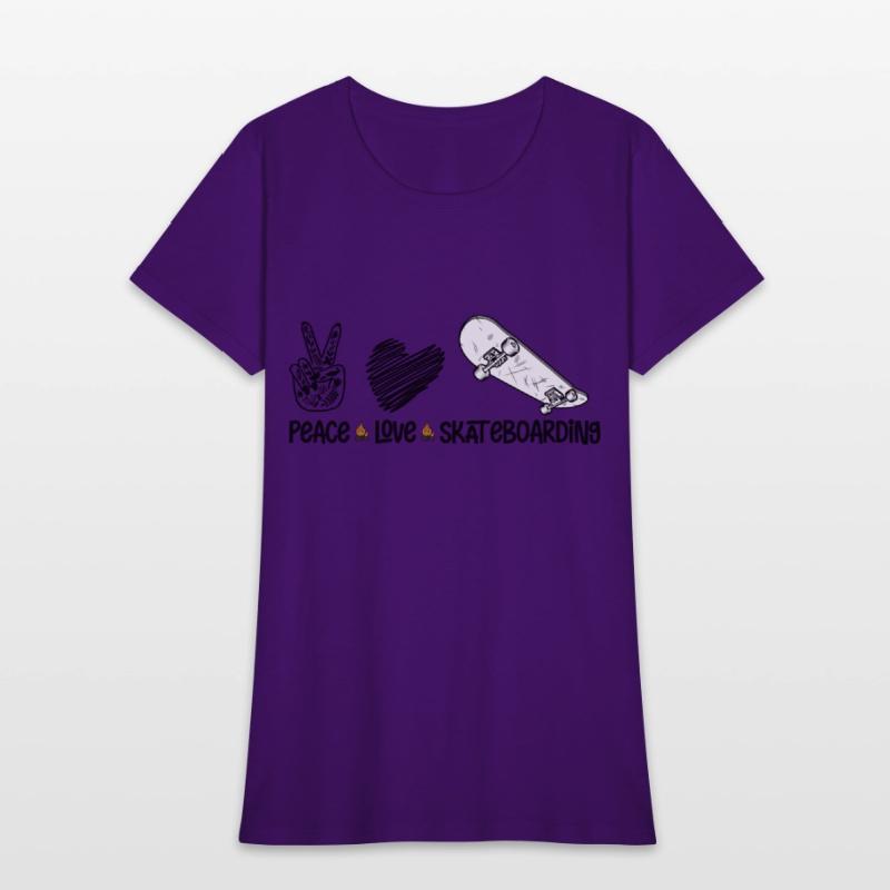 Peace Love Skateboarding, Funny Adventure Gift