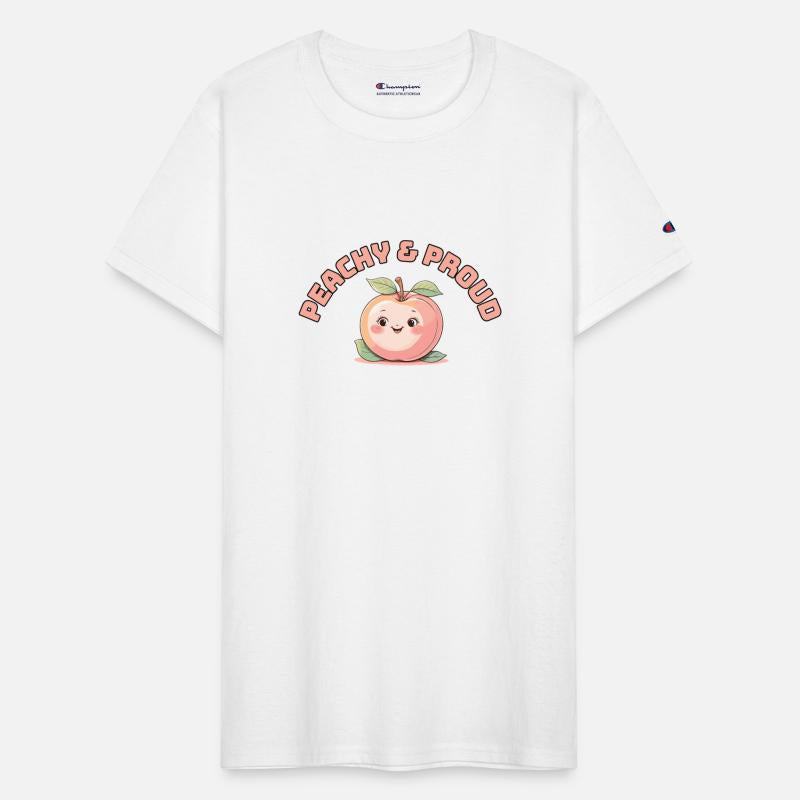 Peachy & Proud – Cute Smiling Peach Character