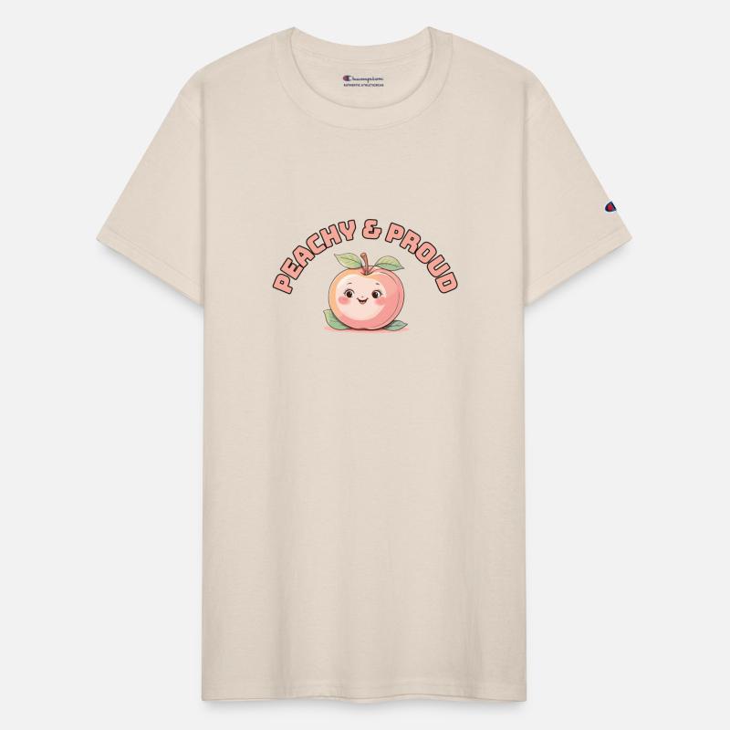 Peachy & Proud – Cute Smiling Peach Character