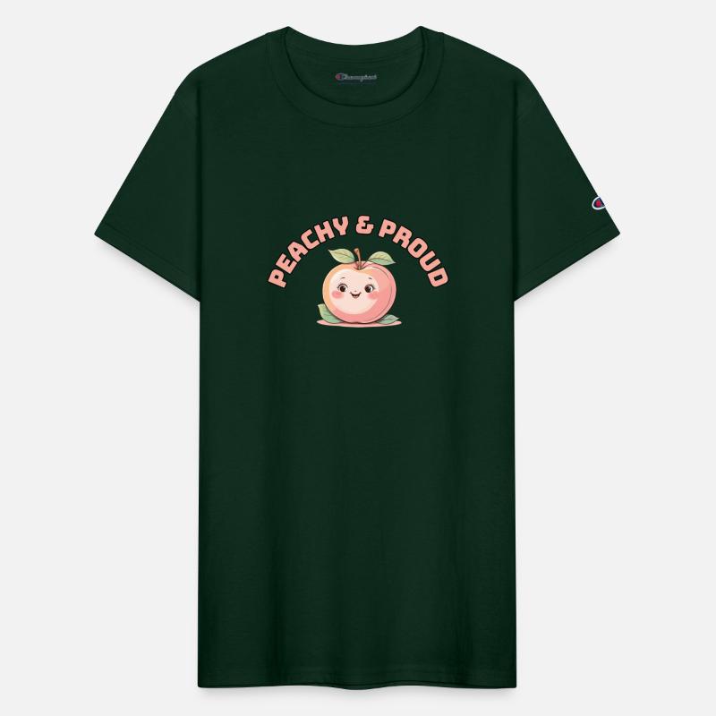 Peachy & Proud – Cute Smiling Peach Character