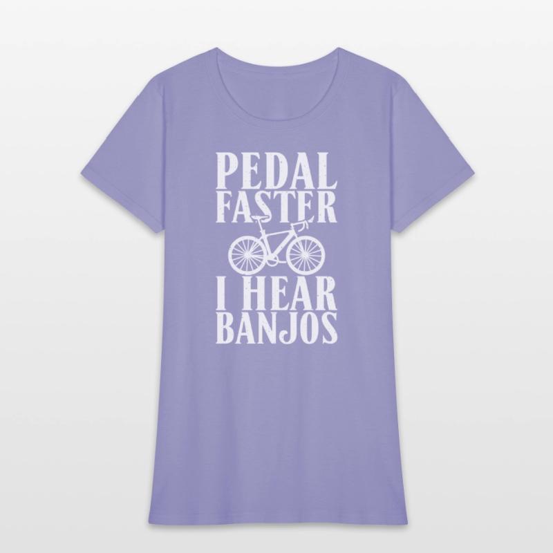 Pedal Faster I Hear Banjos Cycling Bikers Rider Bi