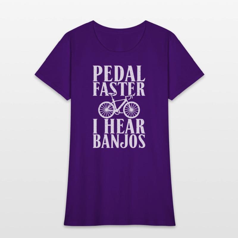 Pedal Faster I Hear Banjos Cycling Bikers Rider Bi