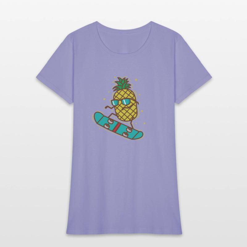 Pineapple rides Skateboard sweet Fruit