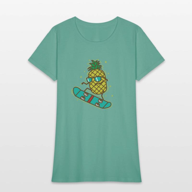 Pineapple rides Skateboard sweet Fruit