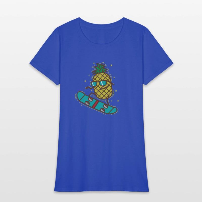 Pineapple rides Skateboard sweet Fruit