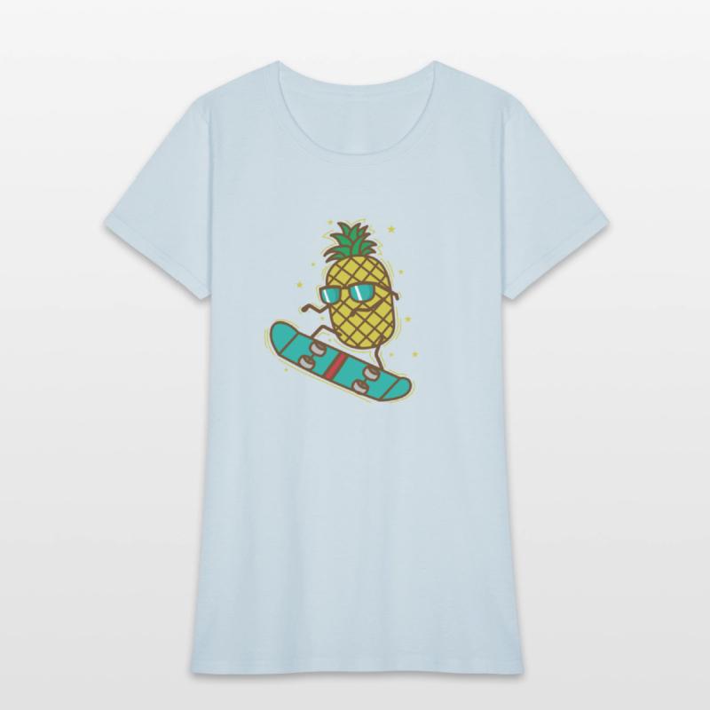 Pineapple rides Skateboard sweet Fruit
