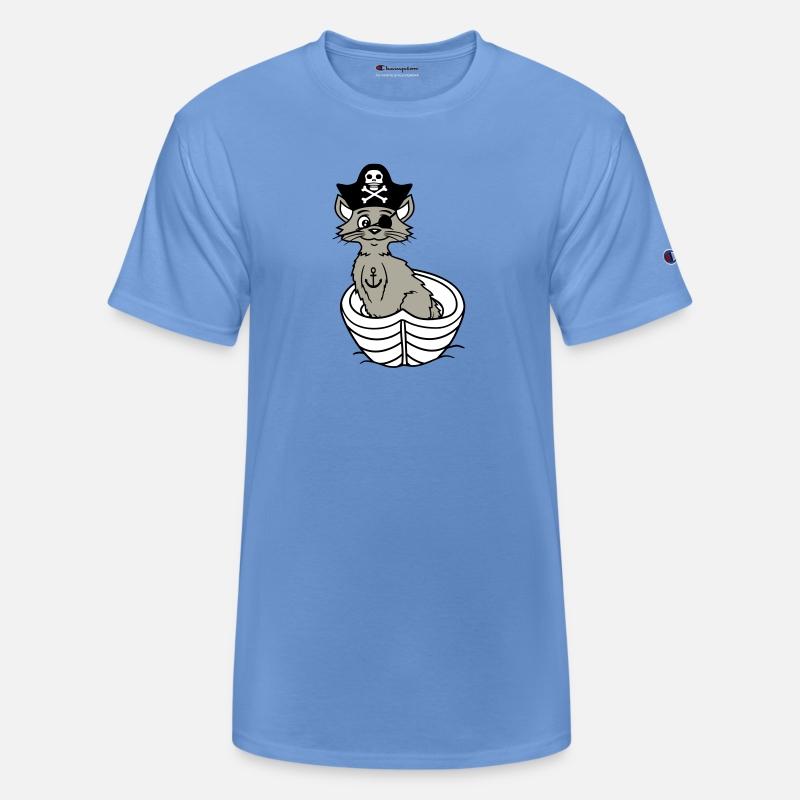 Pirate Cat Buccaneer Eye Patch Hat Rowing Boat Fun