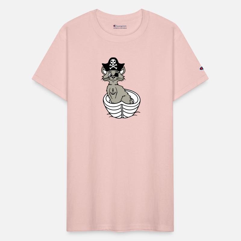 Pirate Cat Buccaneer Eye Patch Hat Rowing Boat Fun