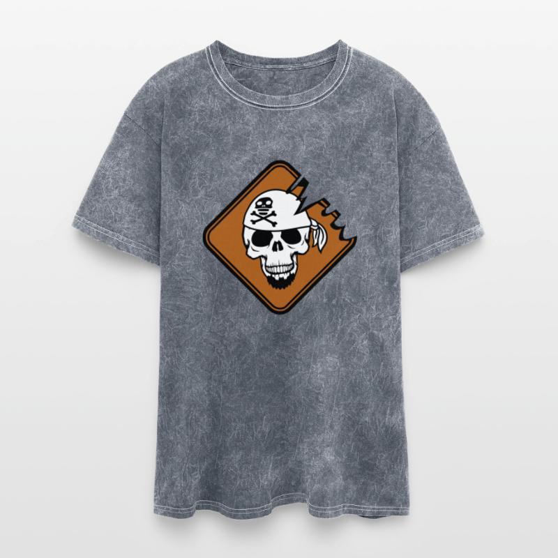 Pirate Shield Skull Skeleton Danger Warning Sign