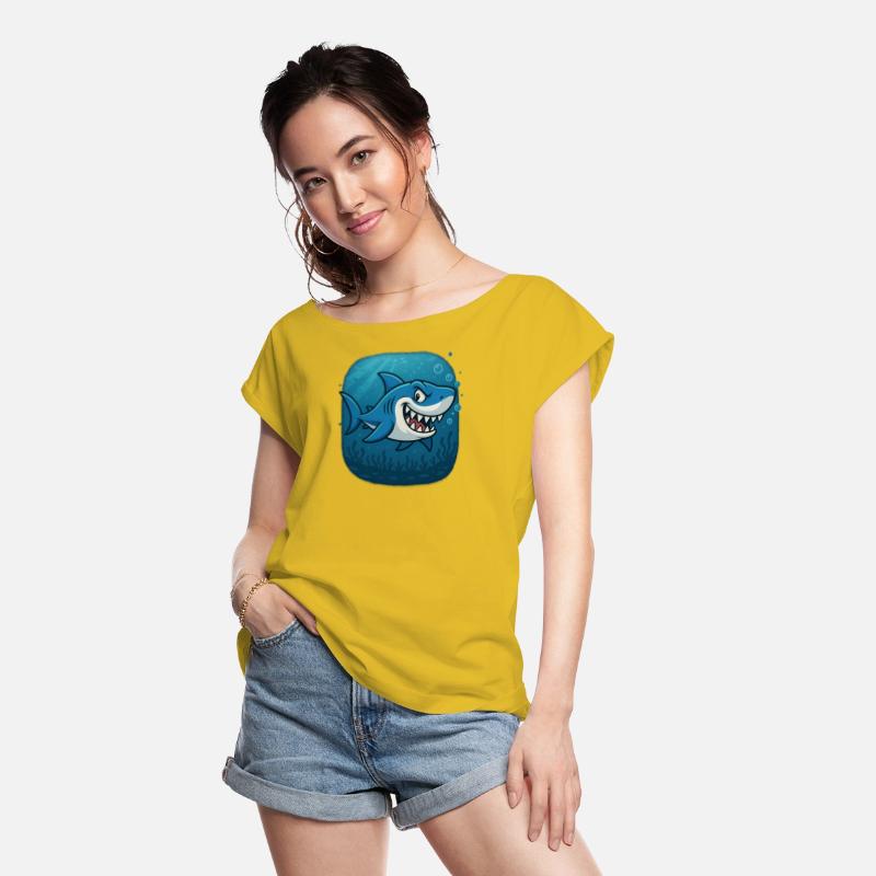 Playful Shark Underwater Scene