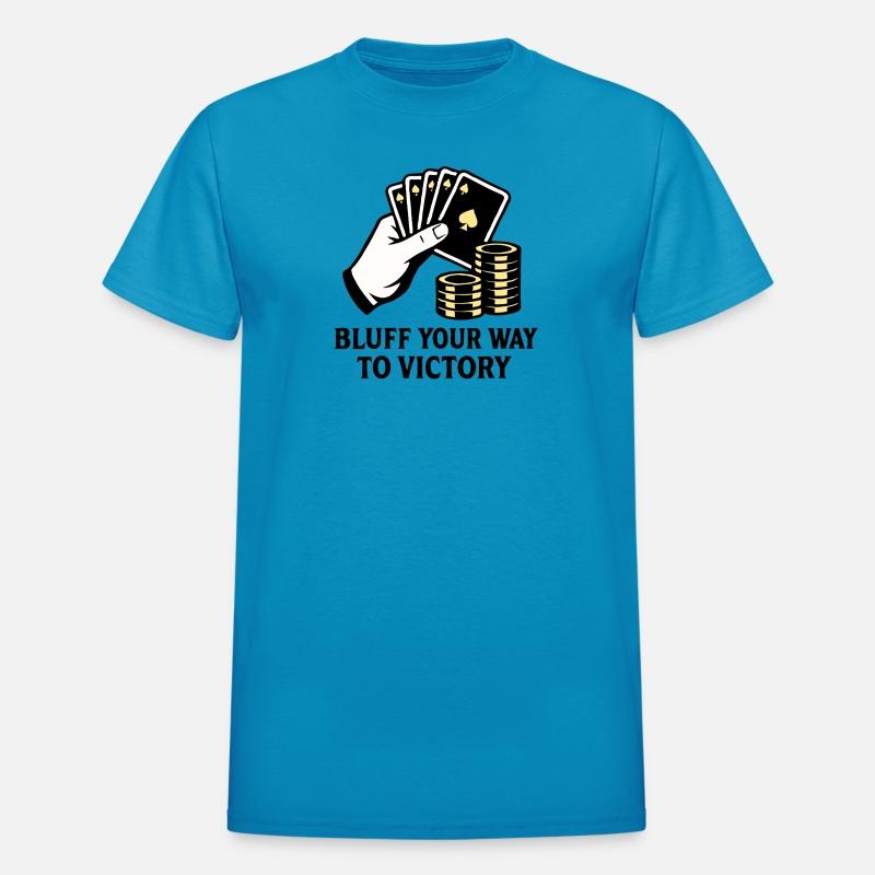 Poker Victory Bluff Casino Tee