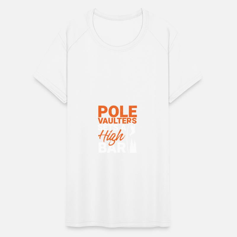 Pole Vaulter Sets A High Bar Pole Vault