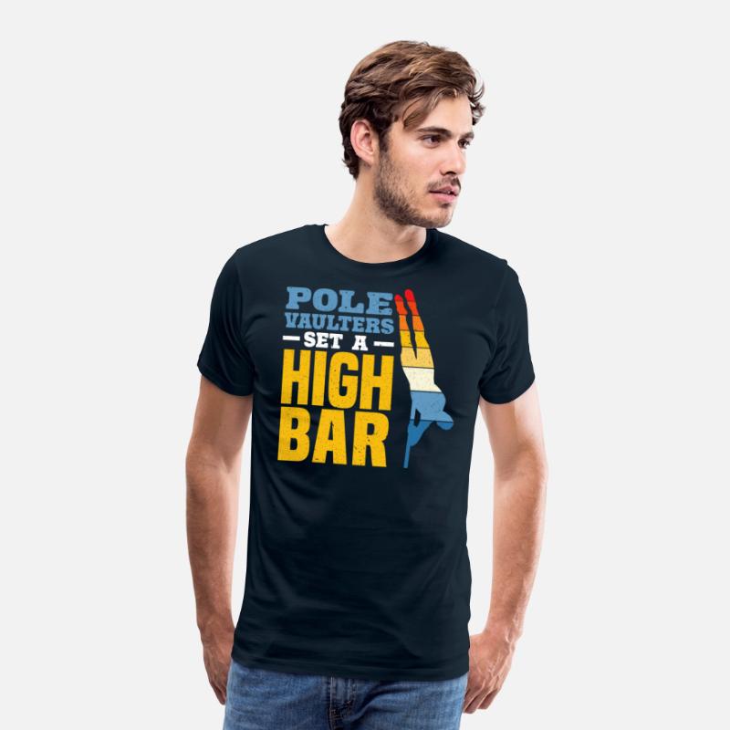 Pole Vaulters Set A High Bar Pole Vaulting