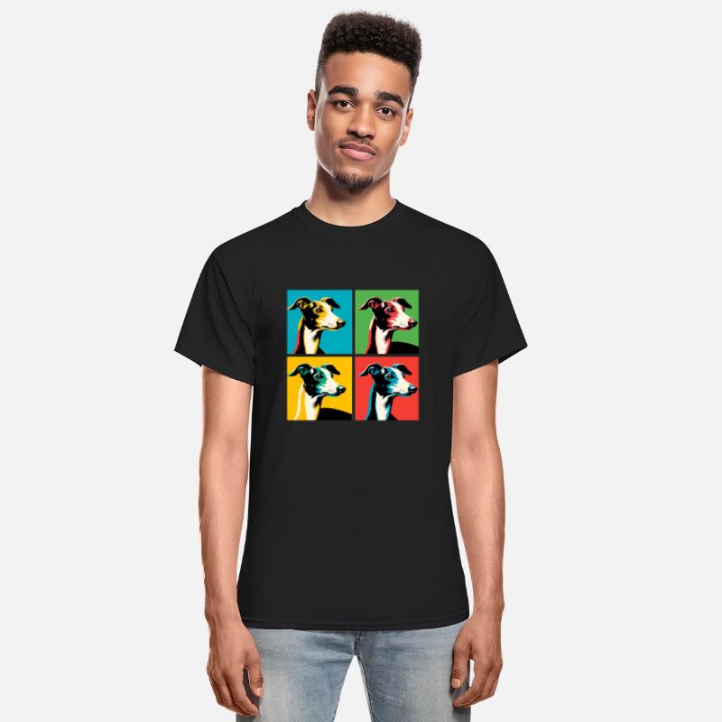 Pop Italian Greyhound Dog Portrait - Pet Portrait